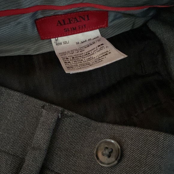 Alfani mens slim fit dress pants size 40w 32l - Picture 2 of 3